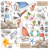 Ciao Bella Summer Breeze Fussy Cut Pad 6"x6" 24/Pkg