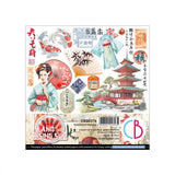 Land Of The Rising Sun Fussy Cut Pad 6"x6" 24/Pkg