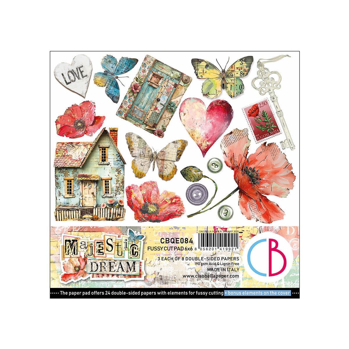 Majestic Dream Fussy Cut Pad 6"x6" 24/Pkg