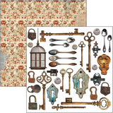 Cabinet Of Curiosities Fussy Cut Pad 6"x6" 24/Pkg