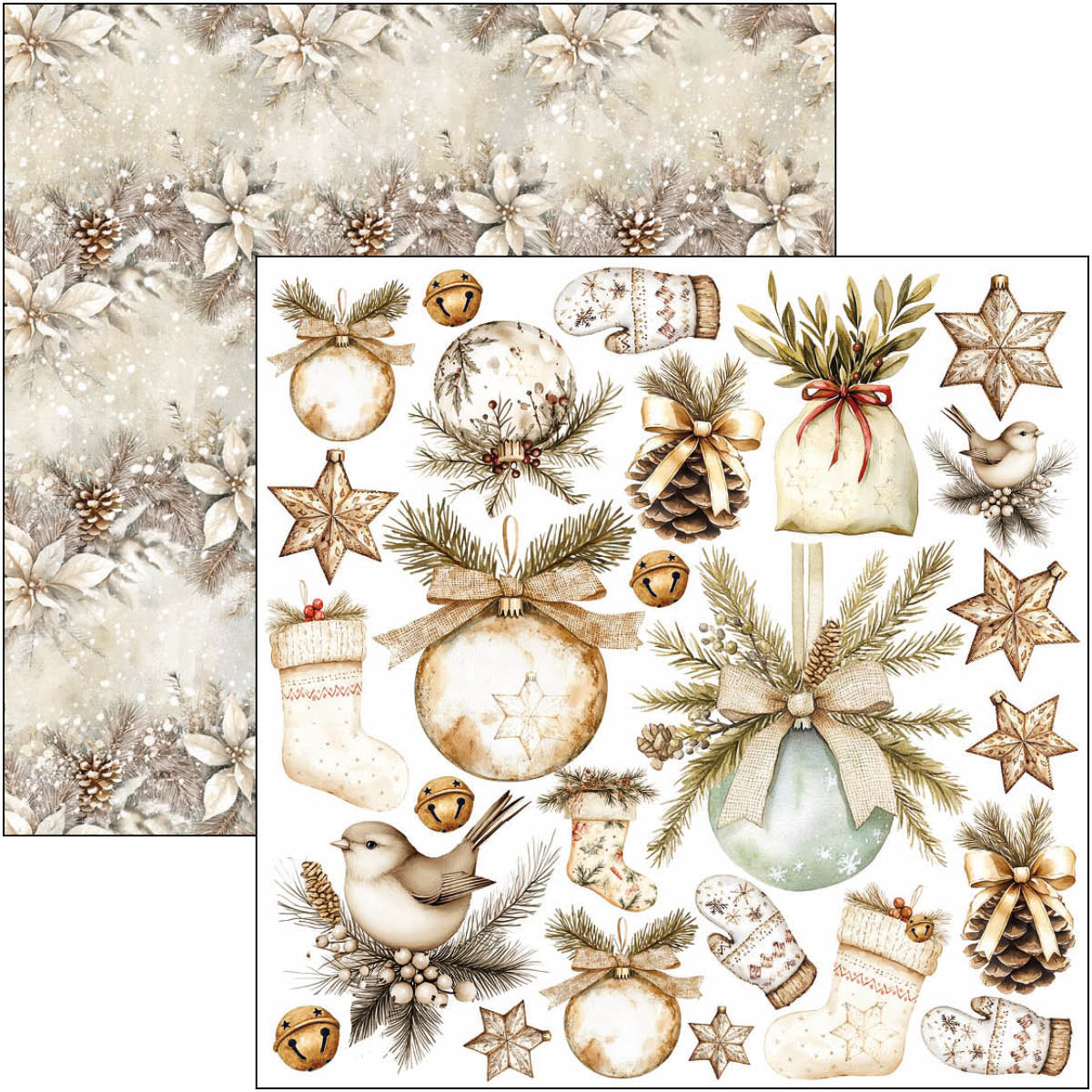 Winter Season Fussy Cut Pad 6"x6" 24/Pkg