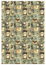Rice Paper A4 MIXED 4/Pkg Cabinet Of Curiosities