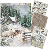 Rice Paper A4 MIXED 4/Pkg Forest Tales