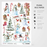 Ciao Bella Rice Paper A4 Snowmen