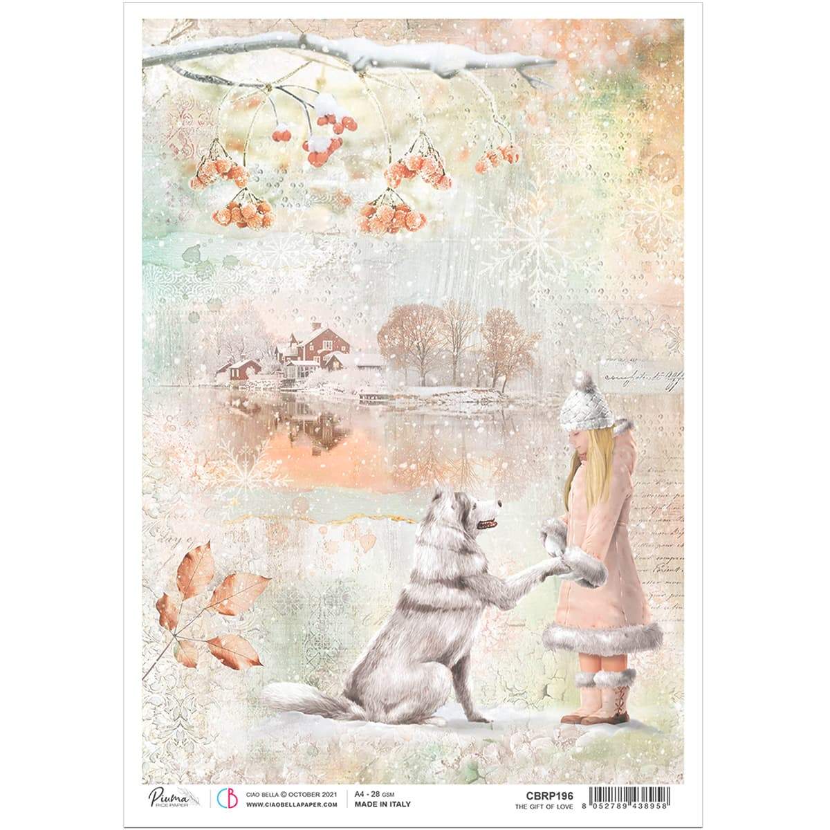 Ciao Bella Rice Paper A4 The Gift of Love