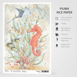 Ciao Bella Rice Paper A4 The Seahorse