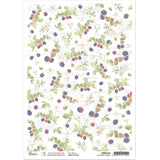 Ciao Bella Rice Paper A4 Blackberry Garden