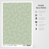 Ciao Bella Rice Paper A4 Shades Of Green
