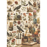 Rice Paper A5 MIXED 8/Pkg Dark Academia
