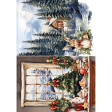 Rice Paper A5 MIXED 8/Pkg Hot Cocoa & Holly