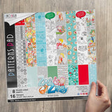 Ciao Bella Zoe & Ziggy Patterns Pad 12"x12" 8/Pkg