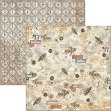 Ciao Bella Engine Of The Future Patterns Pad 12x12 8/Pkg