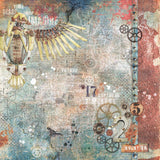 Ciao Bella Engine Of The Future Patterns Pad 12x12 8/Pkg