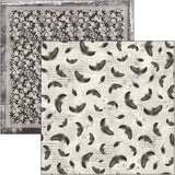 Ciao Bella Cygne Noir Patterns Pad 12x12 8/Pkg