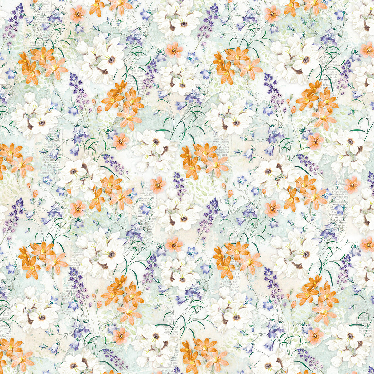 Ciao Bella Enchanted Land Patterns Pad 12"x12" 8/Pkg