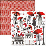 Paris Je t’aime Patterns Pad 12"x12" 8/Pkg