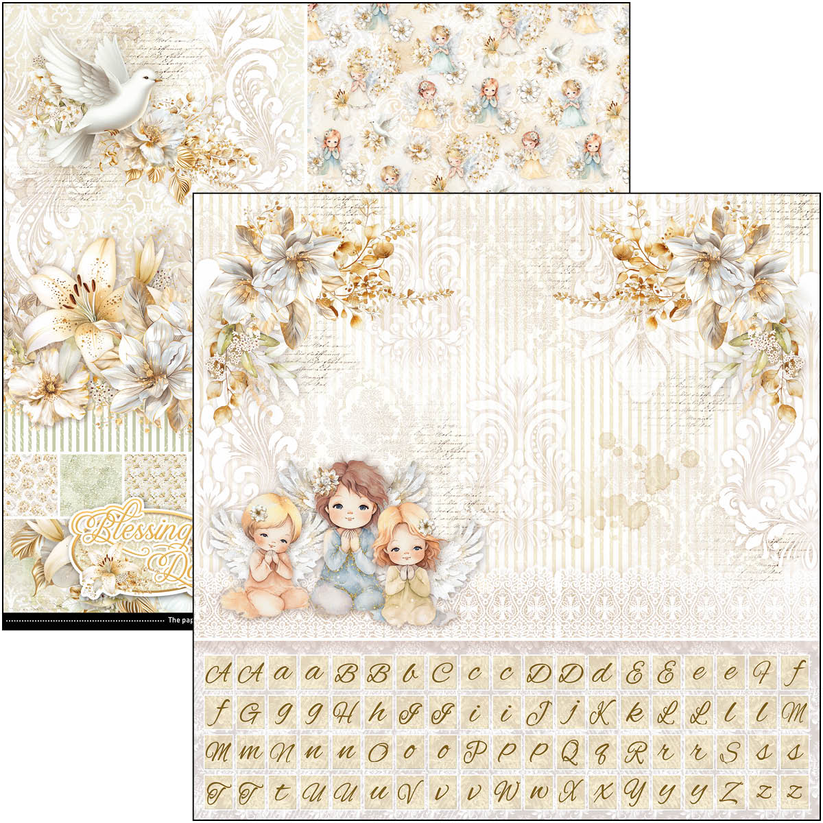 Blessing Day Patterns Pad 12"x12" 8/Pkg