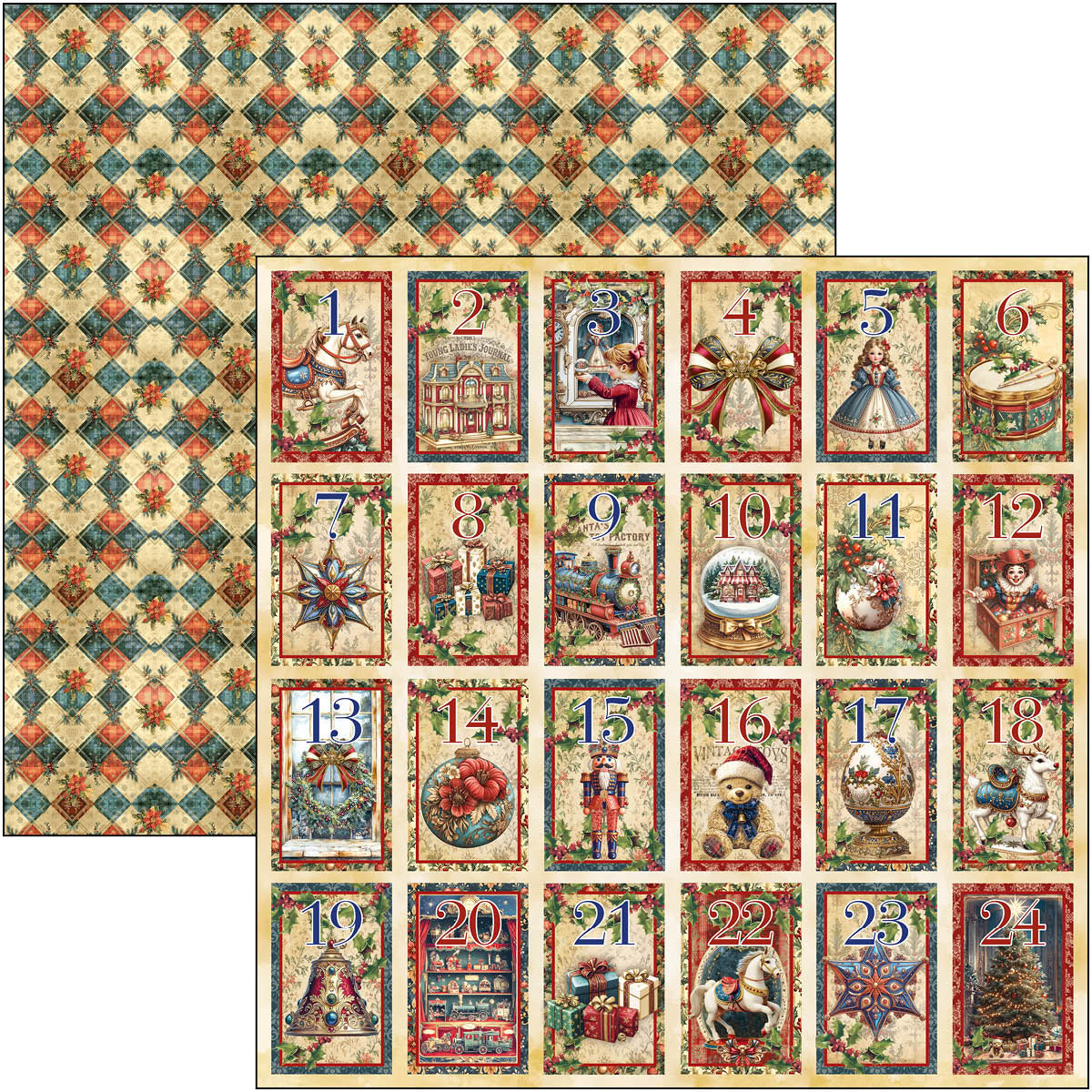 Toy Shop Patterns Pad 12"x12" 8/Pkg