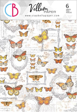 Ciao Bella Vellum Enchanted Land Paper Patterns A4 6/Pkg