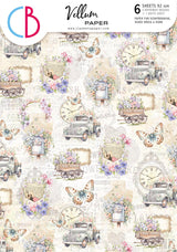 Vellum Flower Shop Paper Patterns A4 6/Pkg