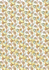 Vellum Coral Reef Paper Patterns A4 6/Pkg