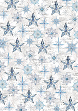 Vellum Elegance of Blue Paper Patterns A4 6/Pkg