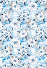 Vellum Elegance of Blue Paper Patterns A4 6/Pkg