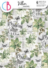 Vellum Cabinet Of Curiosities Paper Patterns A4 6/Pkg