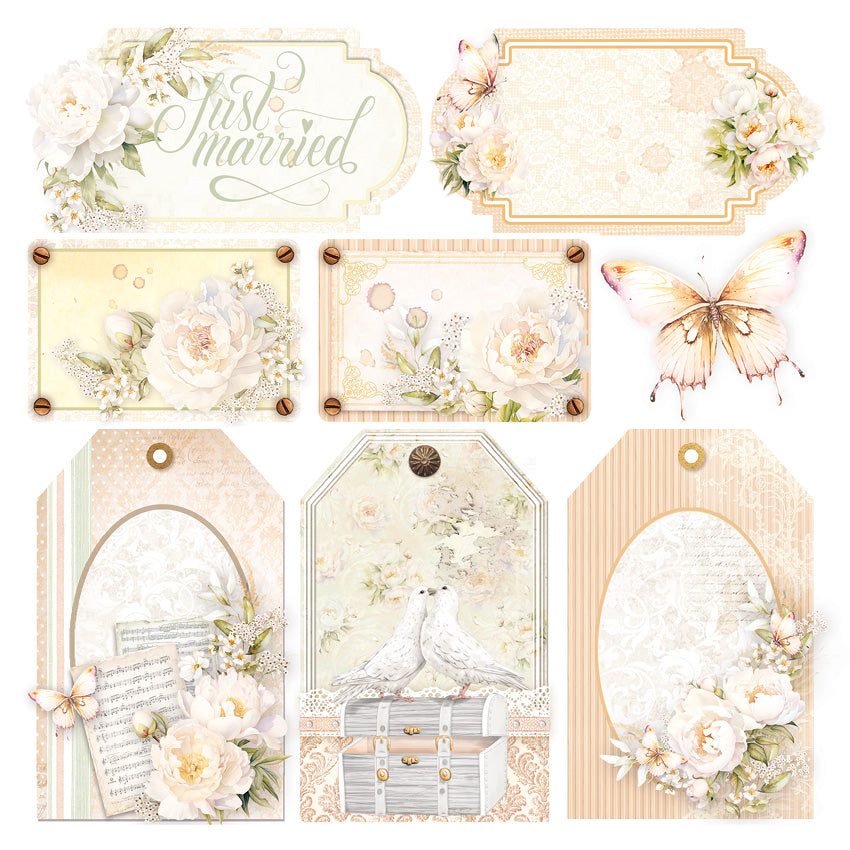 Vellum Always & Forever Fussy Cut 6"x6" 6/Pkg