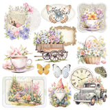 Vellum Flower Shop Fussy Cut 6"x6" 6/Pkg