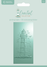 Crafter’s Companion Coastal Collection 3D Embossing Folder 2.75”x5.75” - Guiding Light