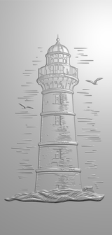 Crafter’s Companion Coastal Collection 3D Embossing Folder 2.75”x5.75” - Guiding Light