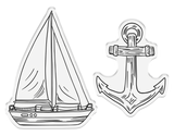 Crafter’s Companion Coastal Collection Stamp & Die - Out at Sea