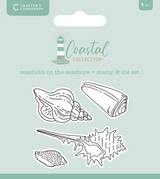 Crafter’s Companion Coastal Collection Stamp & Die - Seashells on the Seashore