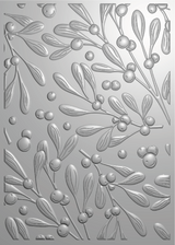 Crafter’s Companion 3D Embossing Folder 5”x7” - Elegant Mistletoe