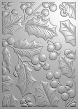 Crafter’s Companion 3D Embossing Folder 5”x7” - Flourishing Holly