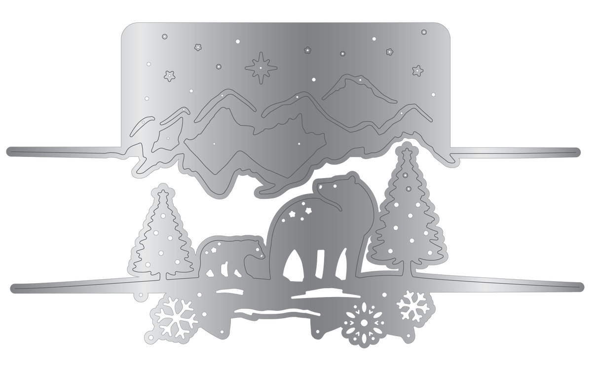 Crafter's Companion Metal Die Edge Set - Arctic Friends
