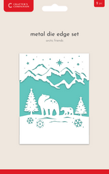 Crafter's Companion Metal Die Edge Set - Arctic Friends