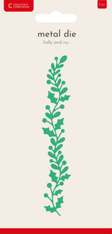 Crafter’s Companion Metal Die - Holly and Ivy