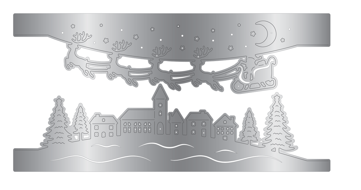 Crafter's Companion Metal Die Edge Set - Christmas Eve
