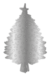 Crafter's Companion Retro Christmas Collection Metal Die Edge’able - Christmas Tree