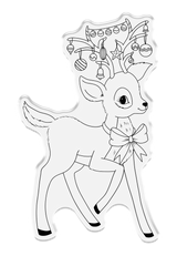 Crafter's Companion Retro Christmas Collection Stamp & Die Set - Reindeer