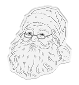 Crafter's Companion Retro Christmas Collection Stamp & Die Set - Santa