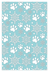 Crafter’s Companion Santa Paws 4”x6” 2D Embossing Folder - Snowflakes & Paws