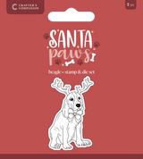 Crafter’s Companion Santa Paws Stamp and Die - Beagle