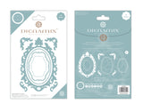 Ornate Oval Frame A5 Die Set