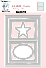 CCL Cutting Die Stitched A6 Essentials 9 Pieces