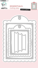 CCL Cutting Die Ticket Scallop XL Essentials