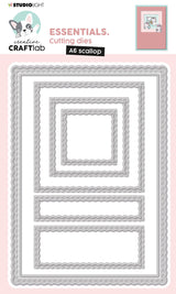 CCL Cutting Die Scalloped Square Essentials 150x107x1mm 1 PC nr.425