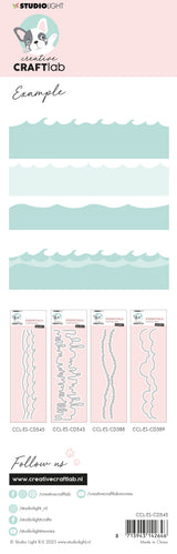 CCL Cutting Dies Borderz Waves Essentials 213x35x1mm 3 PC nr.545